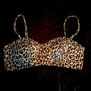 Never worn cheetah print top bralette